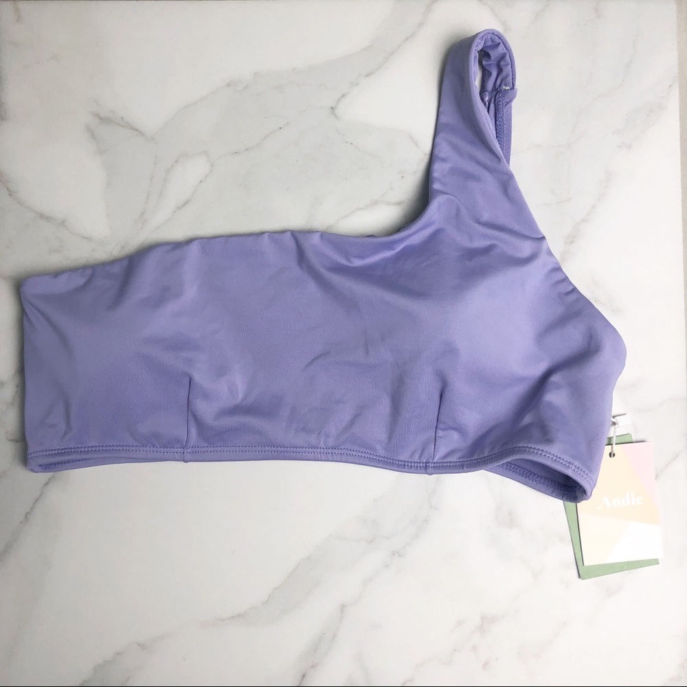 Andie Wynwood Bikini Top Purple Lavender Size L NWT - Picture 2 of 10